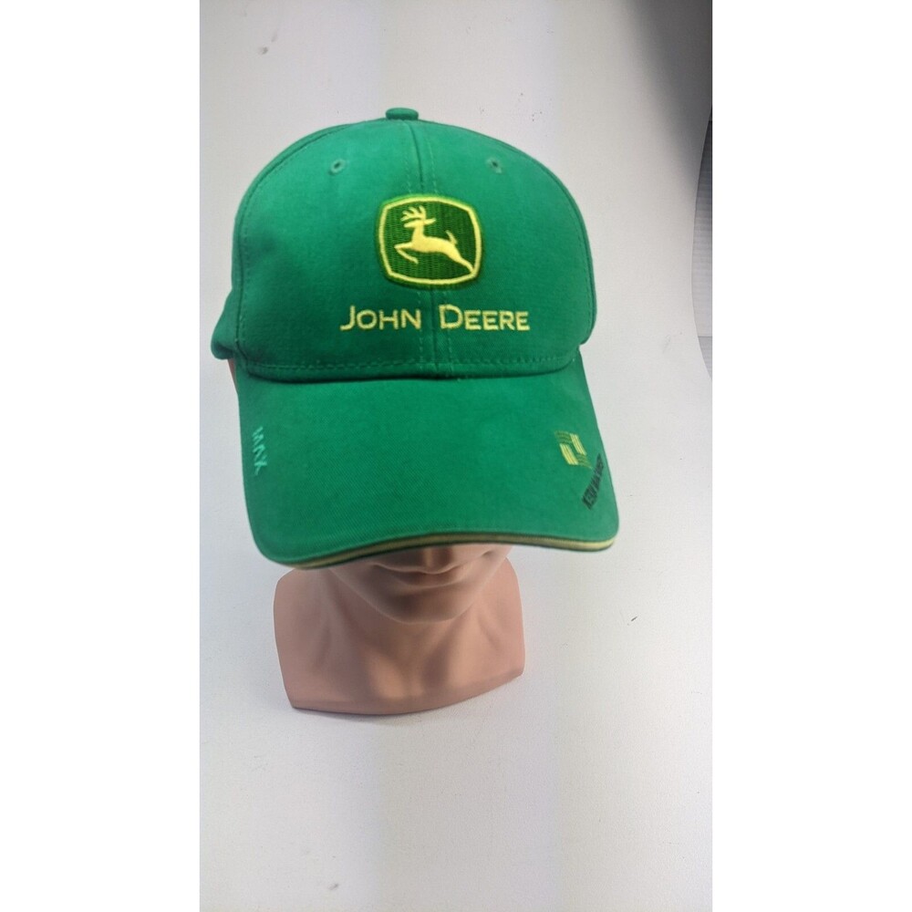 John Deere Baseball Hat OSFA Hook & Loop Adjustable Kern Machinery Pre-Owned